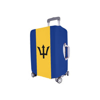 Barbados Flag Luggage Cover/Small 18"-21" - Conscious Apparel Store