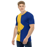 Barbados Flag Men's t-shirt - Conscious Apparel Store