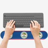 Belize Flag Keyboard Wrist Rest Pad - Conscious Apparel Store