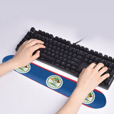 Belize Flag Keyboard Wrist Rest Pad - Conscious Apparel Store