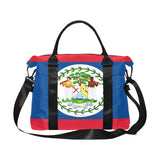 Belize Flag Large Capacity Duffle Bag (Model 1715) - Conscious Apparel Store