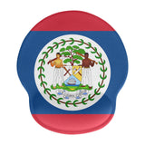 Belize Flag Mouse Pad with Wrist Rest Support - Conscious Apparel Store