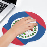 Belize Flag Mouse Pad with Wrist Rest Support - Conscious Apparel Store