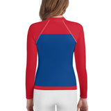 Belize Flag Youth Rash Guard - Conscious Apparel Store