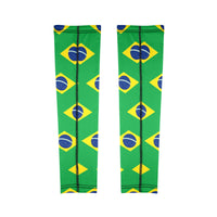 Brazil Flag Arm Sleeves (Set of Two) - Conscious Apparel Store