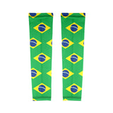 Brazil Flag Arm Sleeves (Set of Two) - Conscious Apparel Store