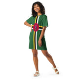 Dominica Flag T-shirt dress - Conscious Apparel Store