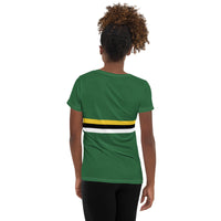 Dominica Flag Women's Athletic T-shirt - Conscious Apparel Store