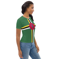 Dominica Flag Women's T-shirt - Conscious Apparel Store