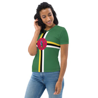 Dominica Flag Women's T-shirt - Conscious Apparel Store