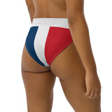 Dominican Republic Flag high-waisted bikini bottom - Conscious Apparel Store