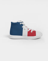 Dominican Republic Flag Kids Hightop Canvas Sneakers - Conscious Apparel Store