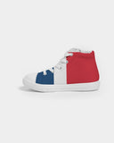 Dominican Republic Flag Kids Hightop Canvas Sneakers - Conscious Apparel Store