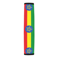 Ethiopia Flag Car Seat Belt Cover 7''x12.6'' (Pack of 2) - Conscious Apparel Store