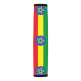 Ethiopia Flag Car Seat Belt Cover 7''x12.6'' (Pack of 2) - Conscious Apparel Store