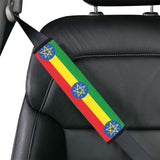 Ethiopia Flag Car Seat Belt Cover 7''x12.6'' (Pack of 2) - Conscious Apparel Store