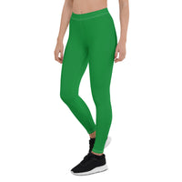 Ethiopia Flag Green Leggings - Conscious Apparel Store