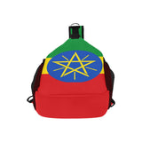 Ethiopia Flag Men's Casual Chest Bag - Conscious Apparel Store