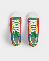 Ethiopia Flag Men's Hightop Canvas Shoe - Conscious Apparel Store