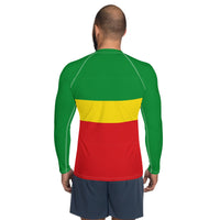 Ethiopia Flag Men's Rash Guard - Conscious Apparel Store