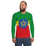 Ethiopia Flag Men's Rash Guard - Conscious Apparel Store