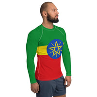 Ethiopia Flag Men's Rash Guard - Conscious Apparel Store