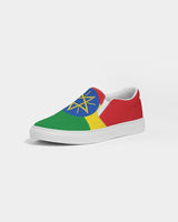 Ethiopia Flag Men's Slip-On Canvas Shoe - Conscious Apparel Store