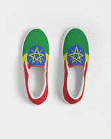 Ethiopia Flag Men's Slip-On Canvas Shoe - Conscious Apparel Store