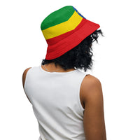 Ethiopia Flag Reversible bucket hat - Conscious Apparel Store