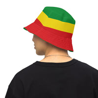 Ethiopia Flag Reversible bucket hat - Conscious Apparel Store