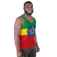 Ethiopia Flag Unisex Tank Top - Conscious Apparel Store