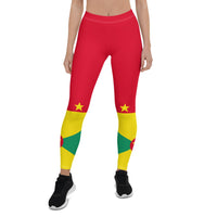 Grenada Flag Leggings - Conscious Apparel Store