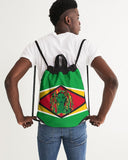 Guyana Flag Canvas Drawstring Bag - Conscious Apparel Store