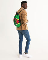 Guyana Flag Canvas Drawstring Bag - Conscious Apparel Store