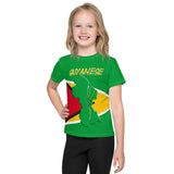 Guyana Flag Kids crew neck t-shirt - Conscious Apparel Store