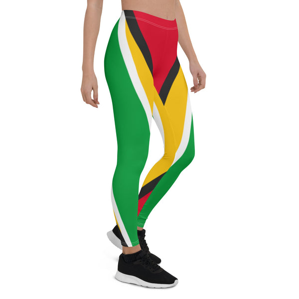 Guyanese American Flag Leggings - Conscious Apparel Store