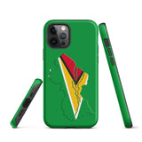 Guyana Flag Map Tough Cellphone Case for iPhone® - Conscious Apparel Store