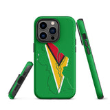 Guyana Flag Map Tough Cellphone Case for iPhone® - Conscious Apparel Store