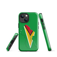 Guyana Flag Map Tough Cellphone Case for iPhone® - Conscious Apparel Store