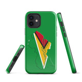 Guyana Flag Map Tough Cellphone Case for iPhone® - Conscious Apparel Store