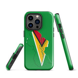 Guyana Flag Map Tough Cellphone Case for iPhone® - Conscious Apparel Store