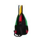 Guyana Flag Men's Casual Chest Bag - Conscious Apparel Store