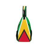 Guyana Flag Men's Casual Chest Bag - Conscious Apparel Store