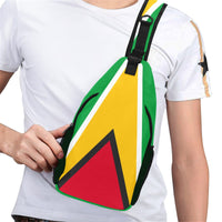 Guyana Flag Men's Casual Chest Bag - Conscious Apparel Store