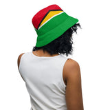 Guyana Flag Reversible bucket hat - Conscious Apparel Store