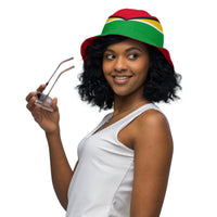 Guyana Flag Reversible bucket hat - Conscious Apparel Store