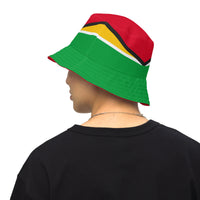 Guyana Flag Reversible bucket hat - Conscious Apparel Store