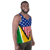 Guyanese American Flag Unisex Tank Top - Conscious Apparel Store