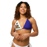 Haiti Flag string bikini top - Conscious Apparel Store