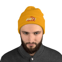 Haiti Map Pom-Pom Beanie - Conscious Apparel Store